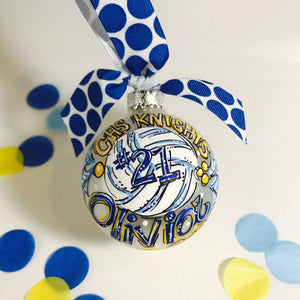 Orders Placed after 11/17 will Arrive after Christmas. ORNAMENT, VOLLEYBALL, Personalized CHRISTMAS Ornament
