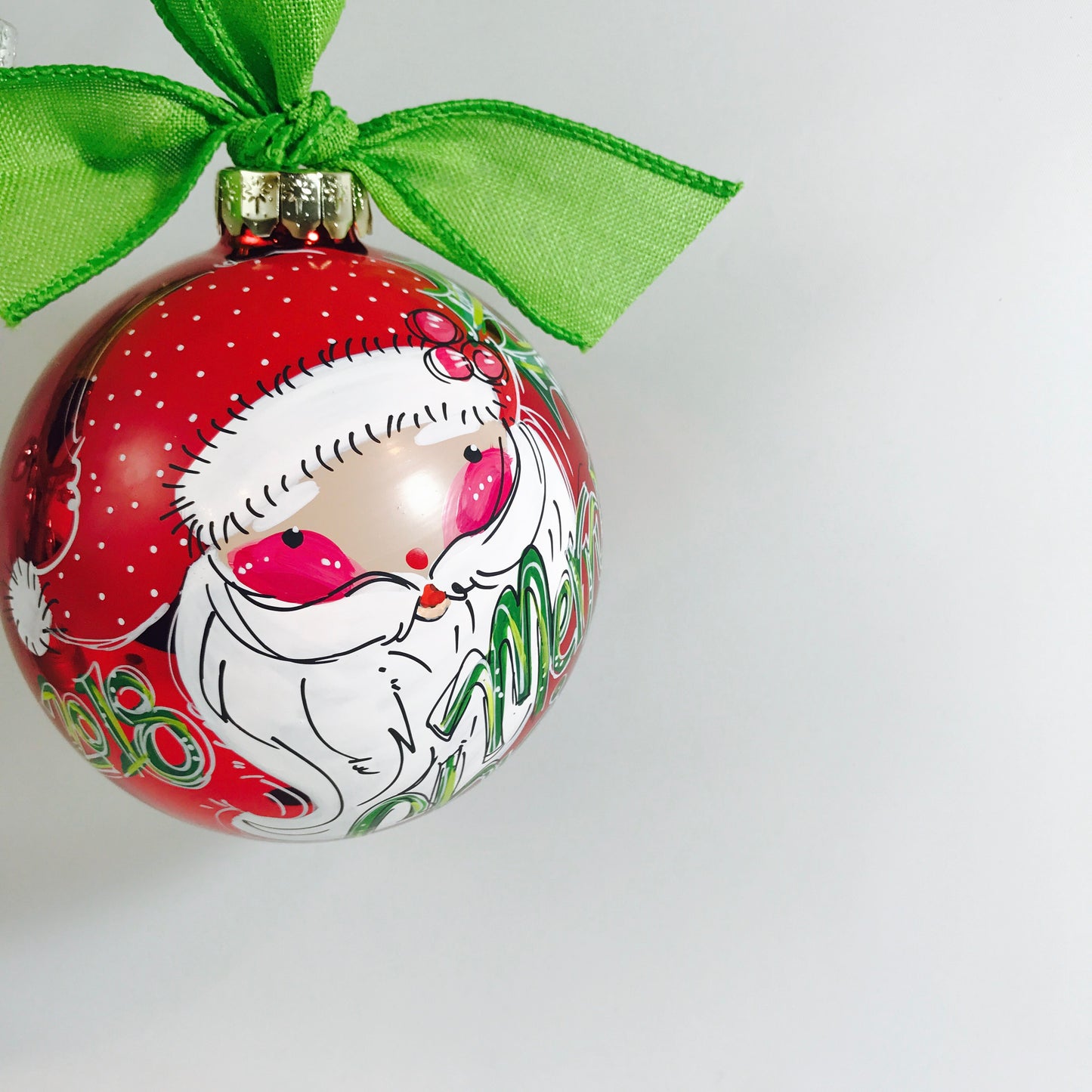 SANTA ORNAMENT, RED