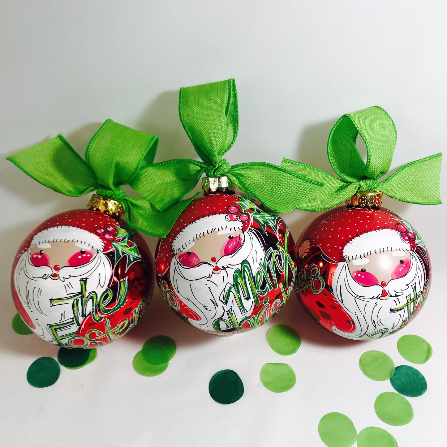SANTA ORNAMENT, RED