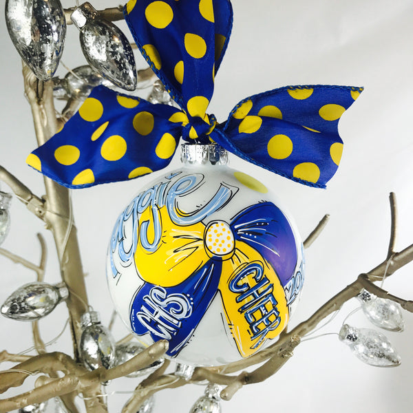 Orders Placed after 11/17 will Arrive after Christmas. ORNAMENT, CHEER, Personalized CHRISTMAS Ornament