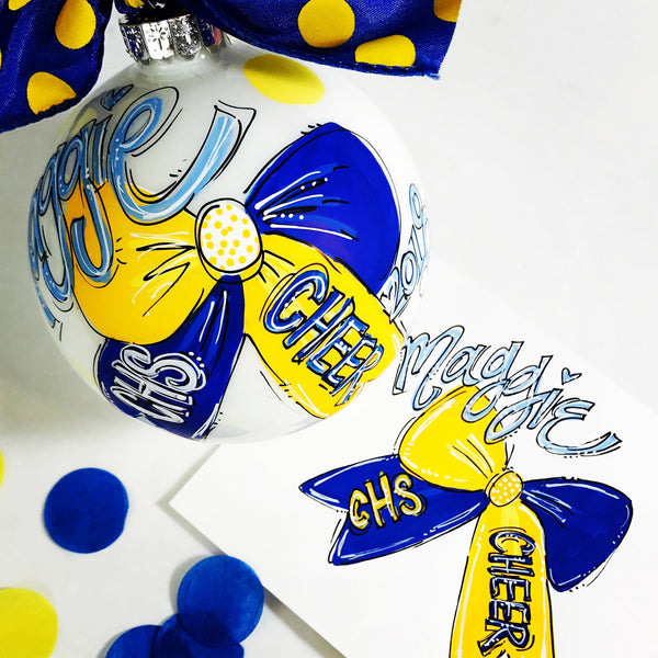 Orders Placed after 11/17 will Arrive after Christmas. ORNAMENT, CHEER, Personalized CHRISTMAS Ornament