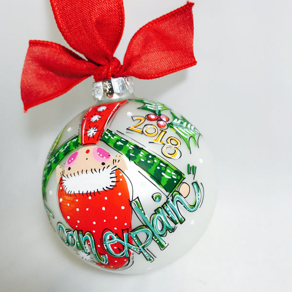 Orders Placed after 11/17 will Arrive after Christmas. ORNAMENT "I Can Explain!" ELF 'Upside Down' Ornament