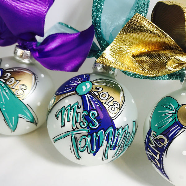 Orders Placed after 11/17 will Arrive after Christmas. ORNAMENT, CHEER, Personalized CHRISTMAS Ornament