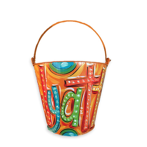 Personalized bucket for boys, room decor